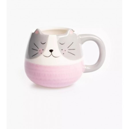Cana ceramica "Pisica Gri"